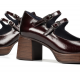 Zapatos Tacón Mujer Dorking Cristel D9437 Burdeos