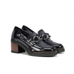 Zapatos Mocasines Tacón Mujer Dorking Oprah D9193 Azul