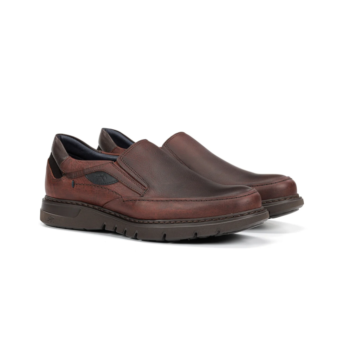 Zapatos Mocasines Hombre Fluchos Celtic F0249 SlipOn Marrón